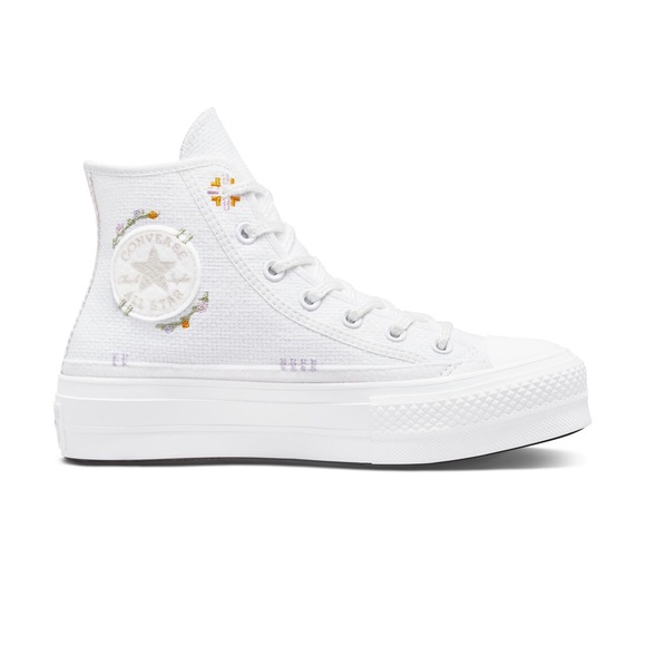Converse Shoes - NWT Chuck Taylor Converse lifts with autumn embroidery